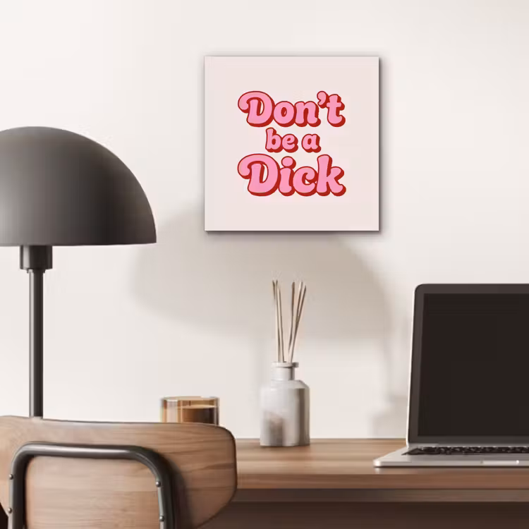 Aluminium schilderij - Tekst - Boodschap - Roze — 7