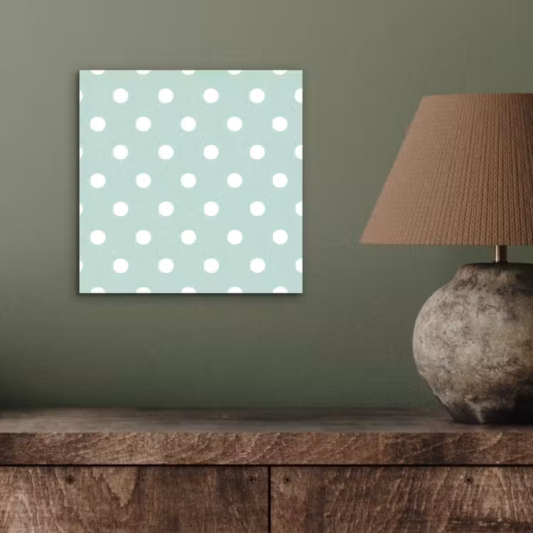 Aluminium schilderij - Klassiek - Polka - Groen — 4