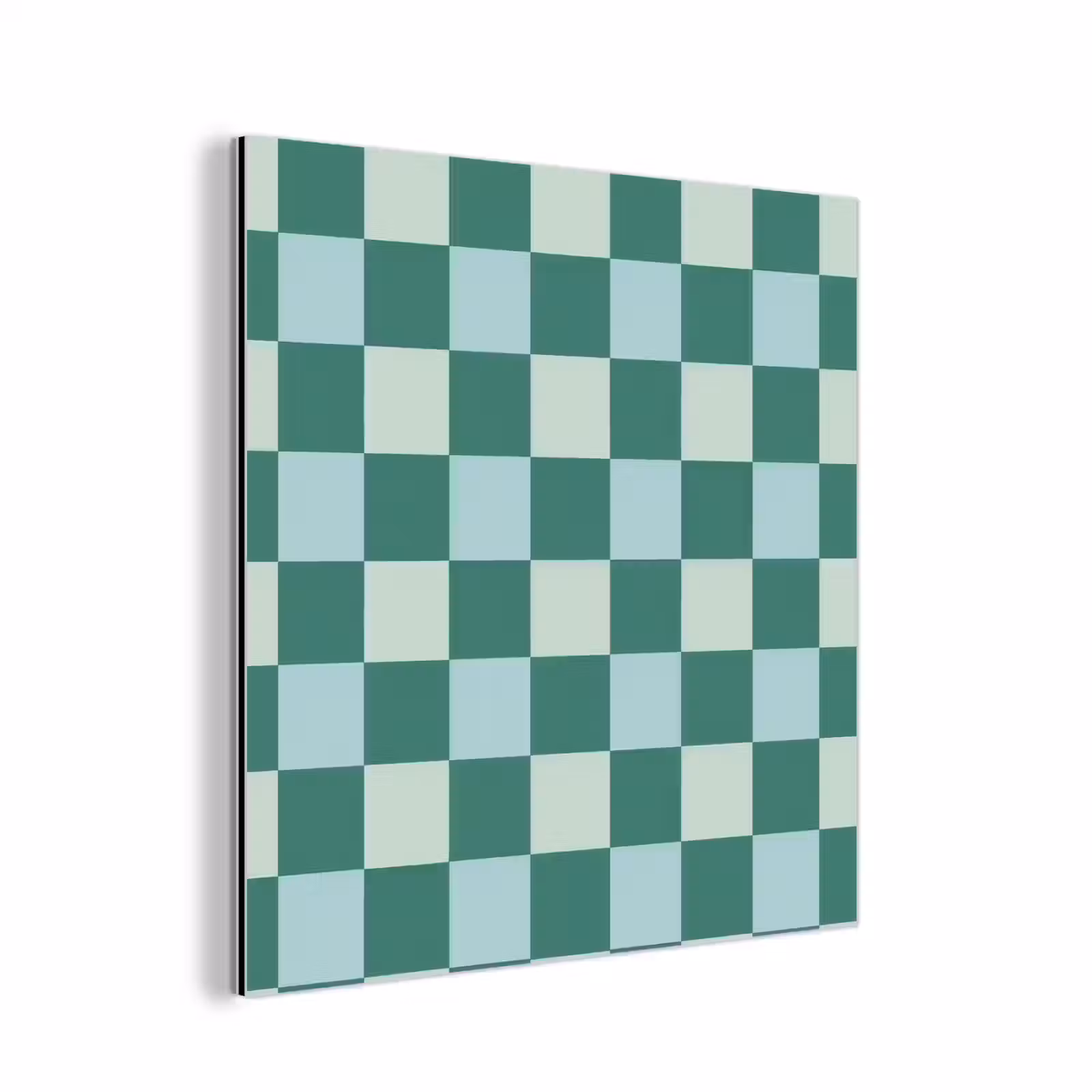 Aluminium schilderij - Schaak - Klassiek - Groen — 1