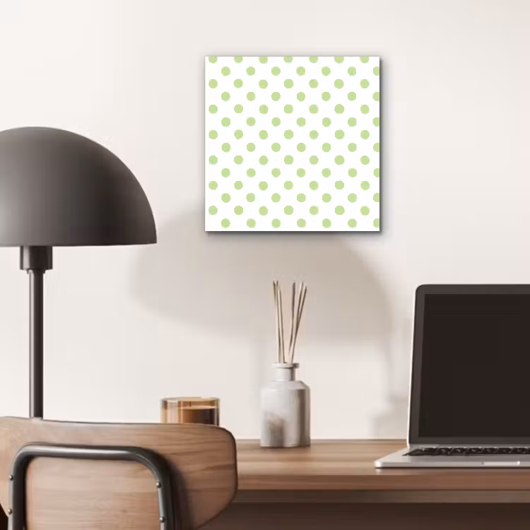 Aluminium schilderij - Dots - Klassiek - Groen — 7