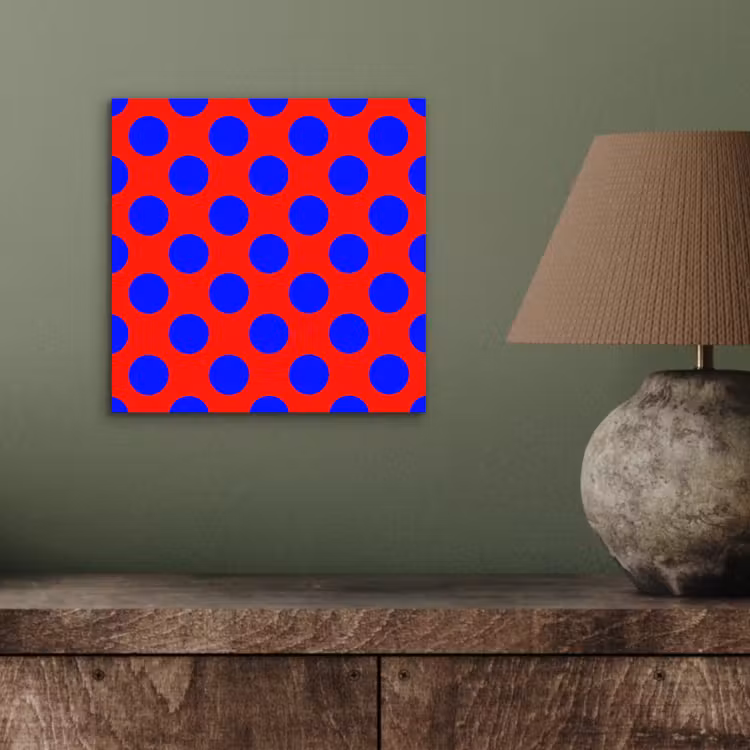 Aluminium schilderij - Dots - Klassiek - Rood — 4