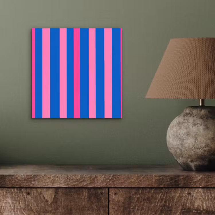 Aluminium schilderij - Modern - Optisch - Roze — 4
