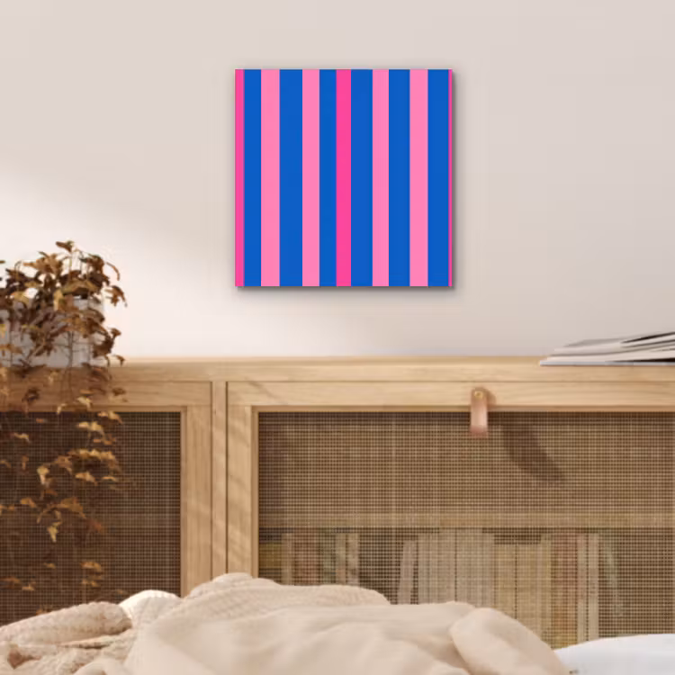 Aluminium schilderij - Modern - Optisch - Roze — 5
