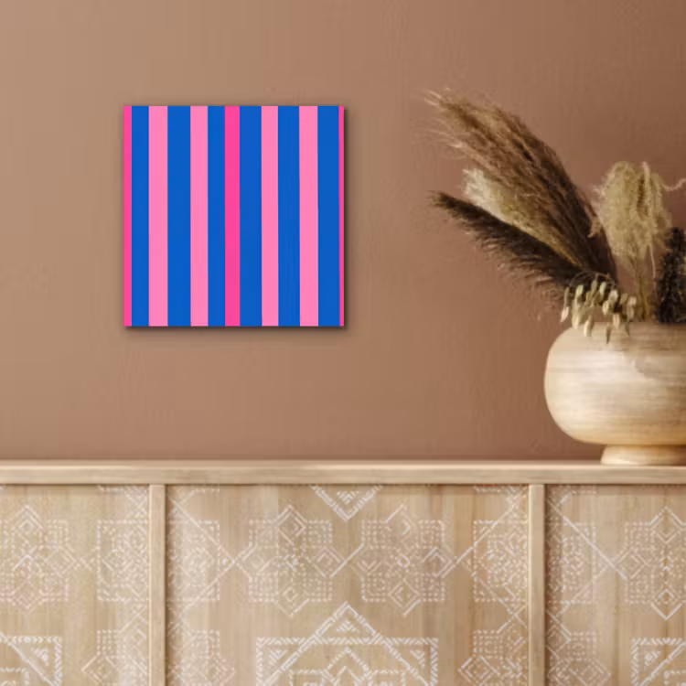 Aluminium schilderij - Modern - Optisch - Roze — 6
