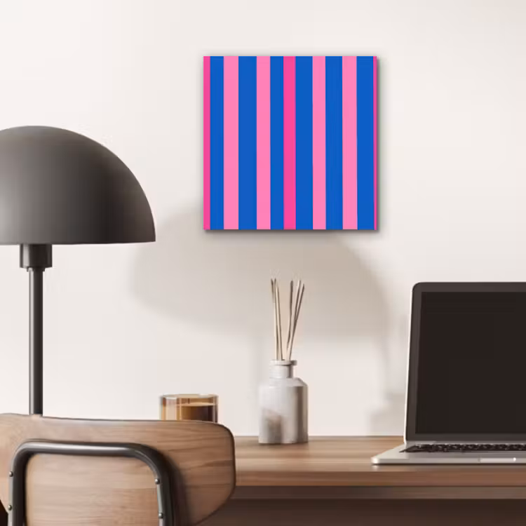 Aluminium schilderij - Modern - Optisch - Roze — 7