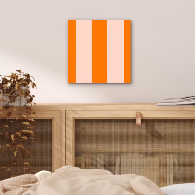 Aluminium schilderij - Strepen - Modern - Oranje — 5