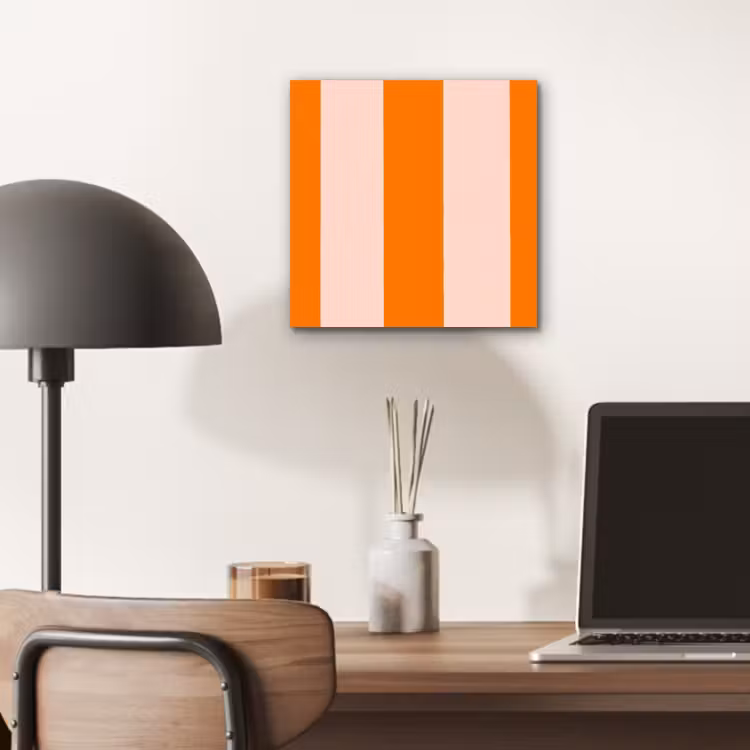 Aluminium schilderij - Strepen - Modern - Oranje — 7