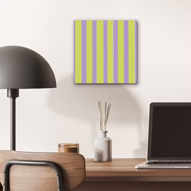 Aluminium schilderij - Strepen - Patroon - Groen — 7