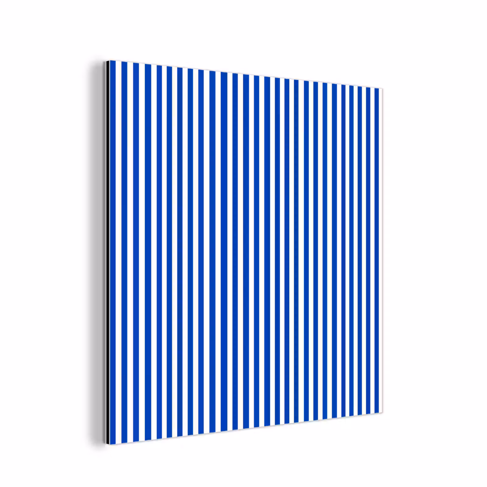 Aluminium schilderij - Klassiek - Strepen - Blauw — 1