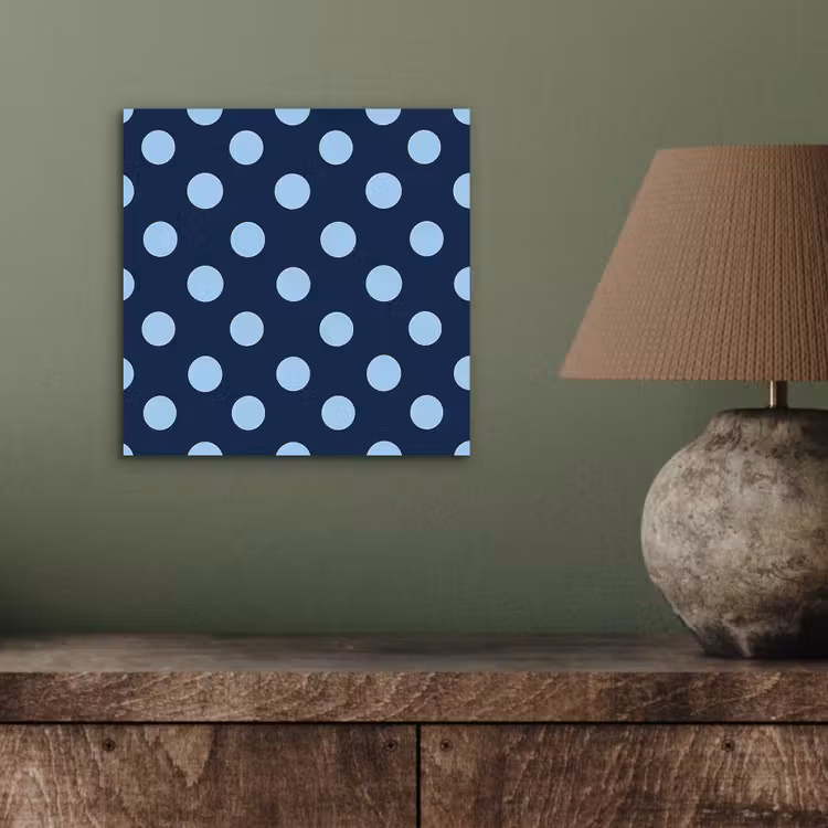 Aluminium schilderij - Klassiek - Dots - Blauw — 4