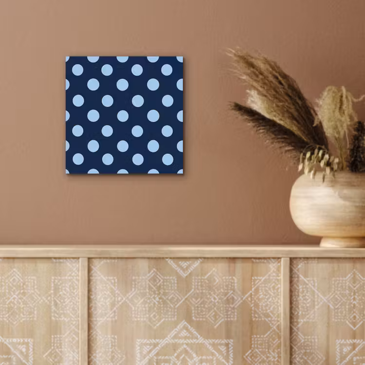 Aluminium schilderij - Klassiek - Dots - Blauw — 6