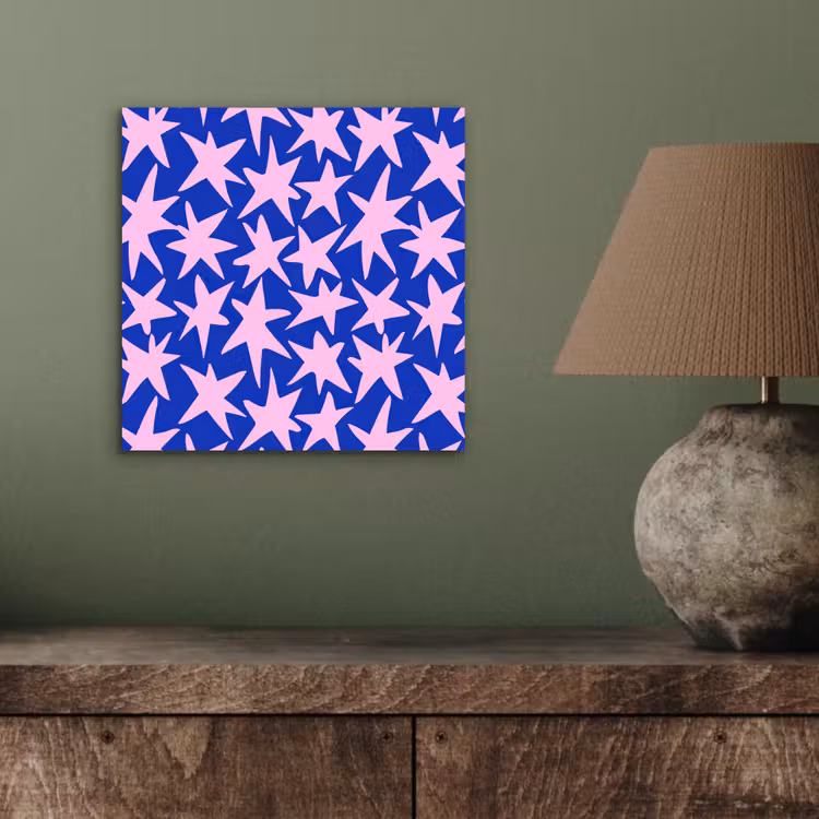 Aluminium schilderij - Modern - Sterren - Blauw — 4