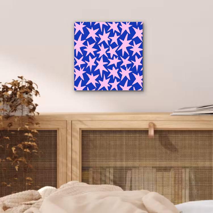 Aluminium schilderij - Modern - Sterren - Blauw — 5