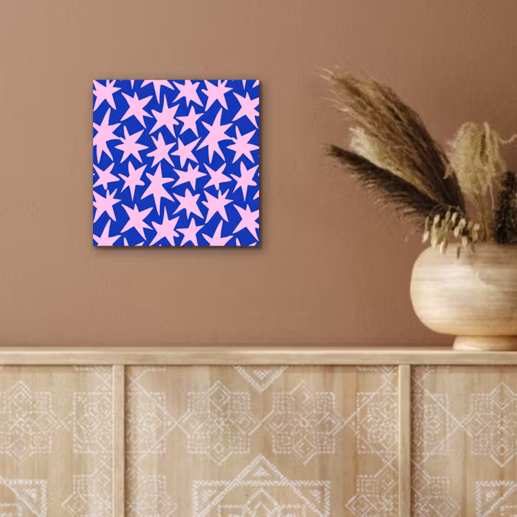 Aluminium schilderij - Modern - Sterren - Blauw — 6