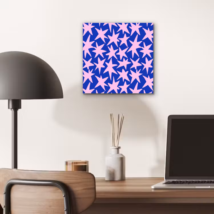 Aluminium schilderij - Modern - Sterren - Blauw — 7