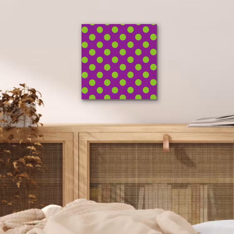 Aluminium schilderij - Stippen - Klassiek - Groen — 5