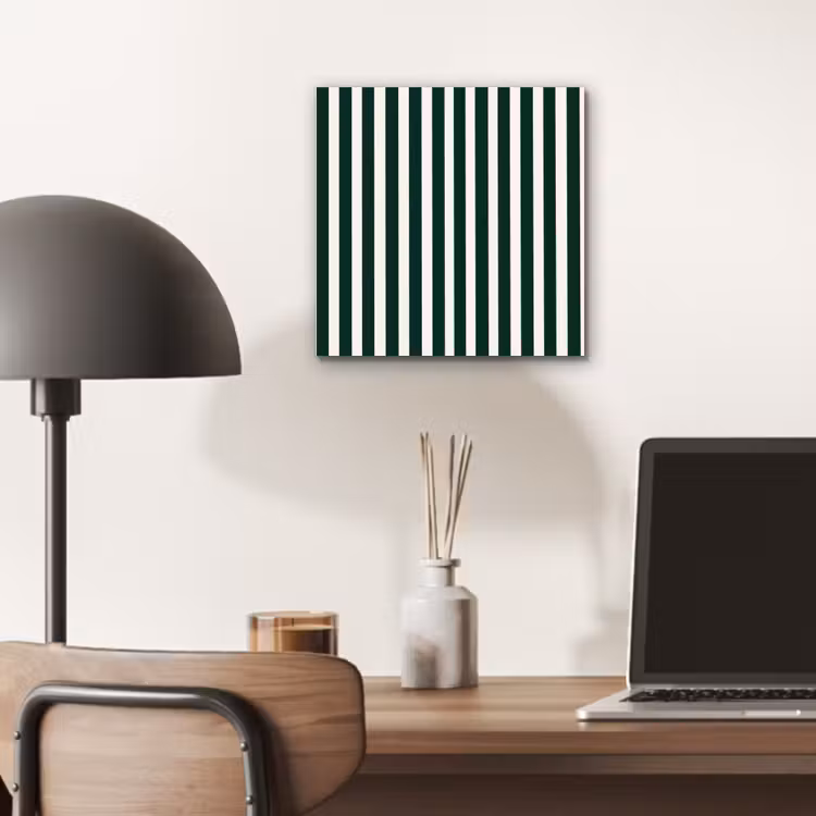 Aluminium schilderij - Strepen - Klassiek - Groen — 7
