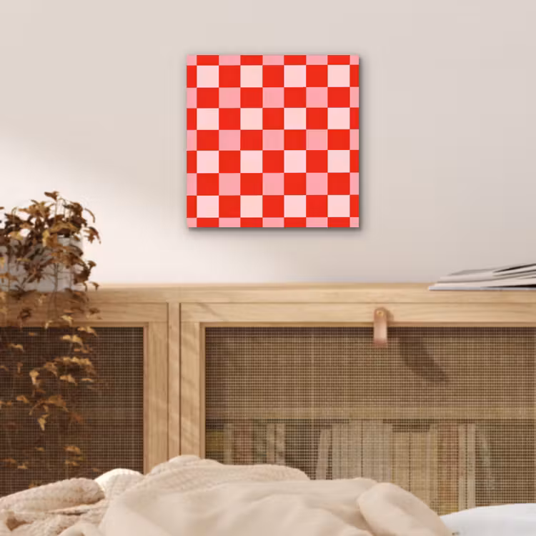 Aluminium schilderij - Vierkant - Klassiek - Rood — 5
