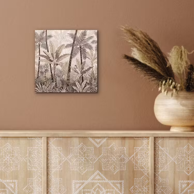 Aluminium schilderij - Natuur - Bladeren - Landschap - Mozaïek - Beige — 6