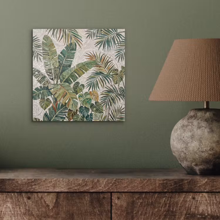 Aluminium schilderij - Planten - Tropisch - Mozaïek - Natuur - Groen — 4