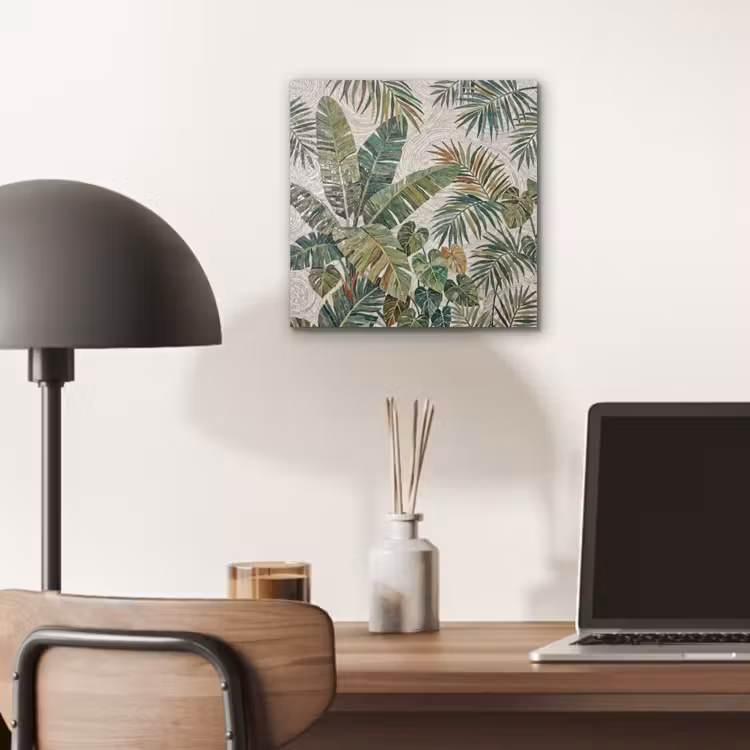 Aluminium schilderij - Planten - Tropisch - Mozaïek - Natuur - Groen — 7