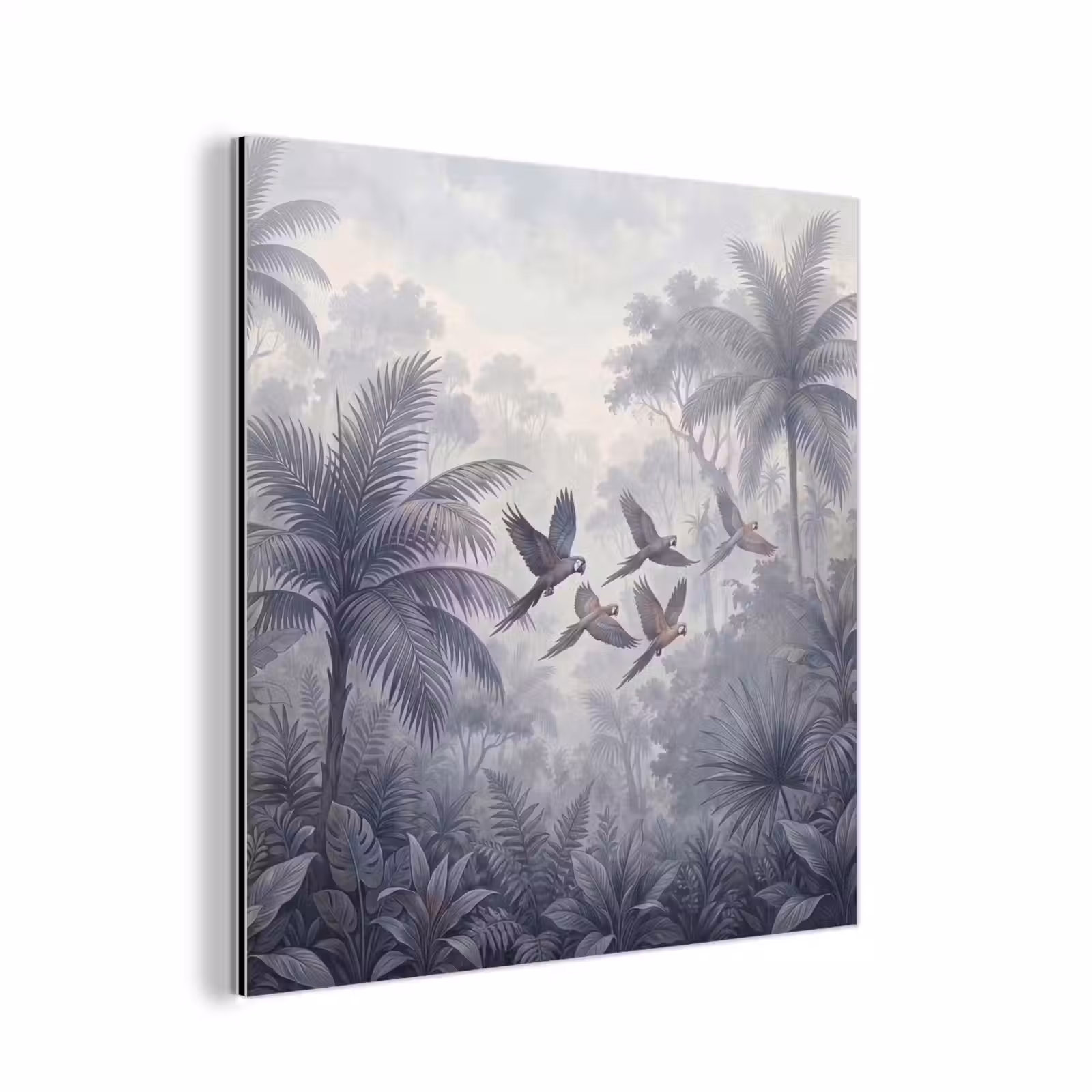 Aluminium schilderij - Vogel - Vliegend - Jungle - Vintage - Dieren — 1