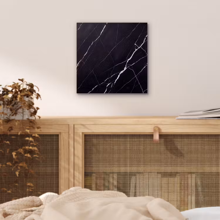 Aluminium schilderij - Marmer - Patroon - Abstract - Modern - Zwart — 5