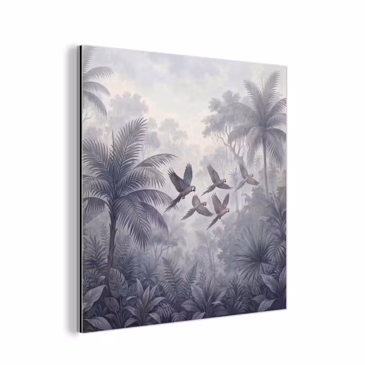 Aluminium schilderij - Vogel - Vliegend - Jungle - Vintage - Dieren — 1