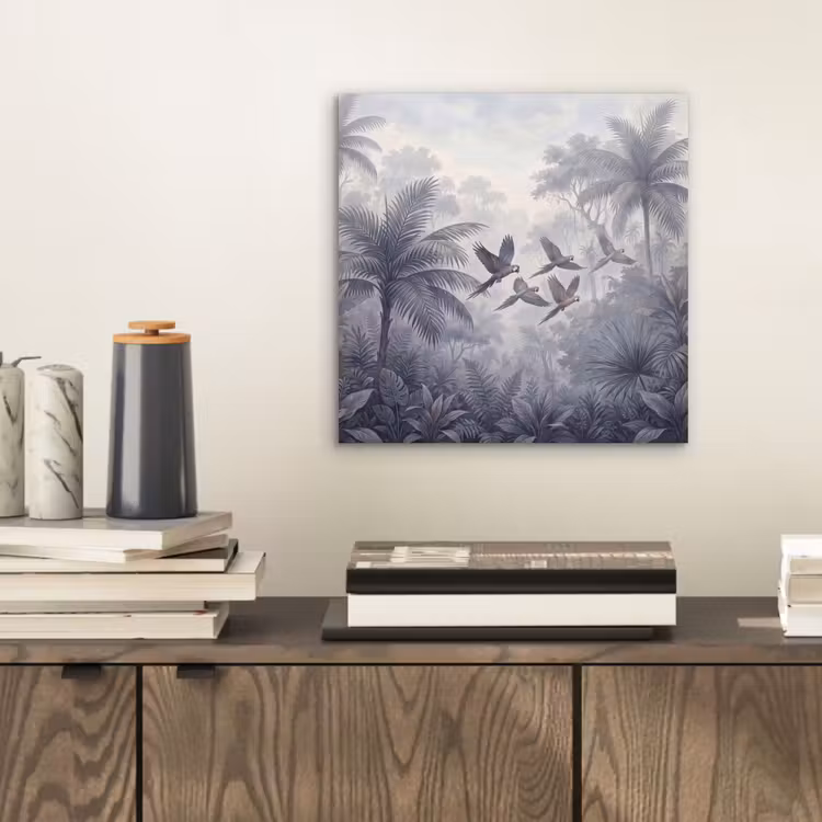 Aluminium schilderij - Vogel - Vliegend - Jungle - Vintage - Dieren — 2