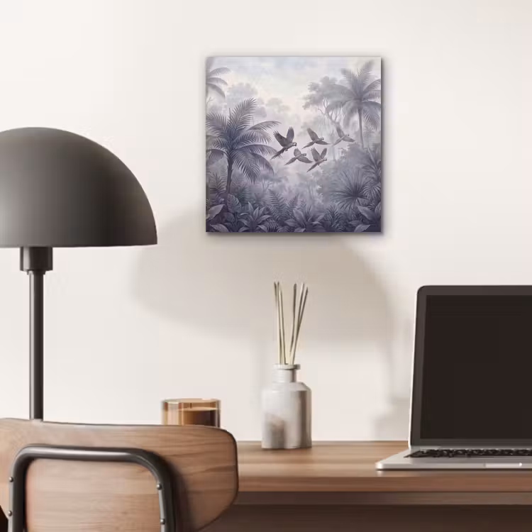 Aluminium schilderij - Vogel - Vliegend - Jungle - Vintage - Dieren — 7