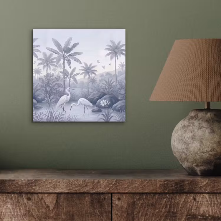 Aluminium schilderij - Vogel - Water - Tropisch - Natuur - Blauw — 4