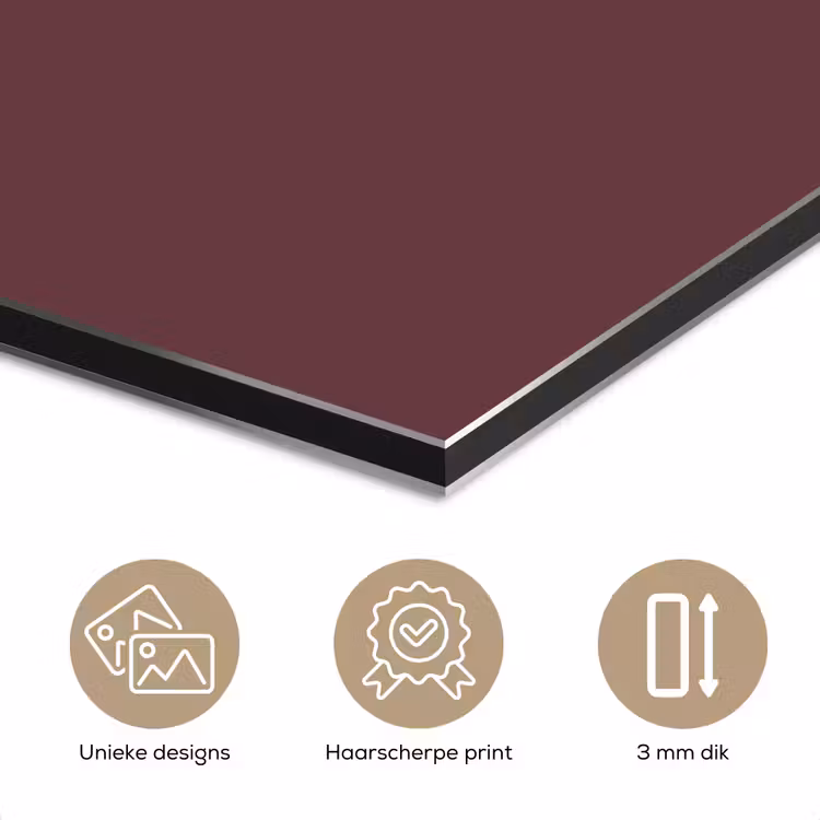 Aluminium schilderij - Dusty - Rose - Roze — 3