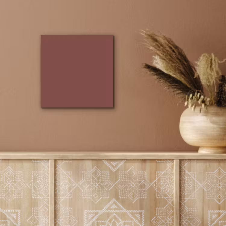 Aluminium schilderij - Muted - Raisin - Rood — 6