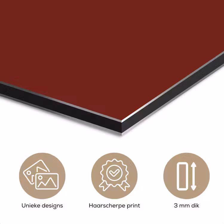 Aluminium schilderij - Rustic - Terracotta - Rood — 3