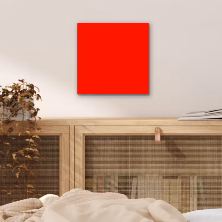 Aluminium schilderij - Vibrant - Vermilion - Rood — 5