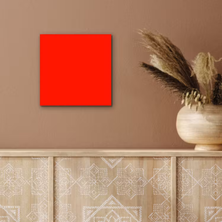 Aluminium schilderij - Vibrant - Vermilion - Rood — 6