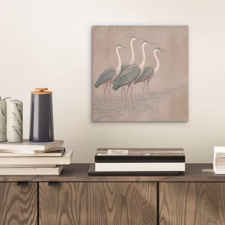 Aluminium schilderij - Vogel - Water - Natuur - Vintage — 2