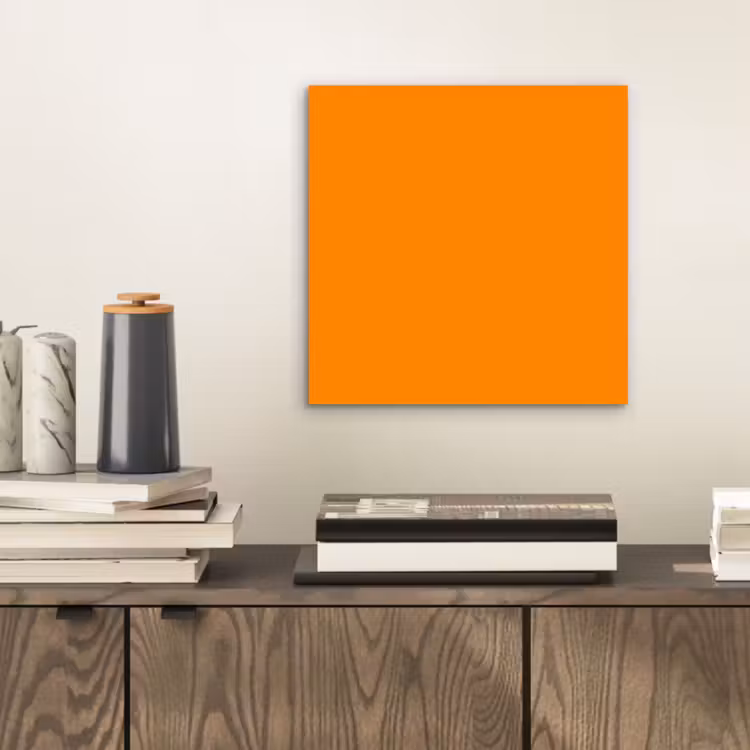 Aluminium schilderij - Marigold - Glow - Oranje — 2