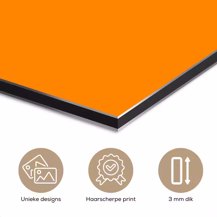 Aluminium schilderij - Marigold - Glow - Oranje — 3