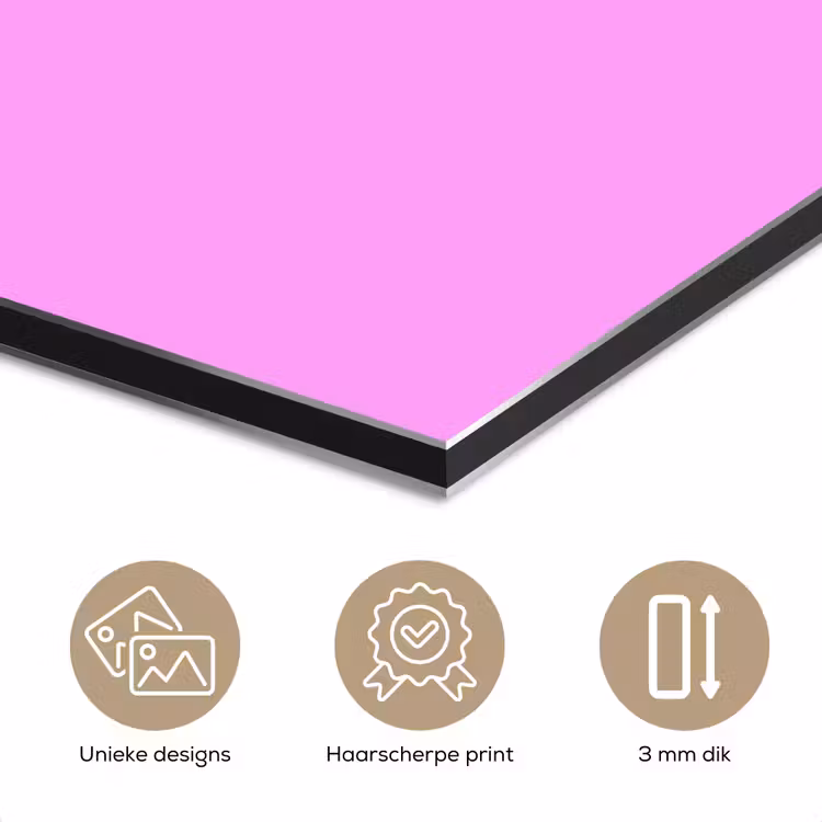 Aluminium schilderij - Soft - Lavender - Roze — 3