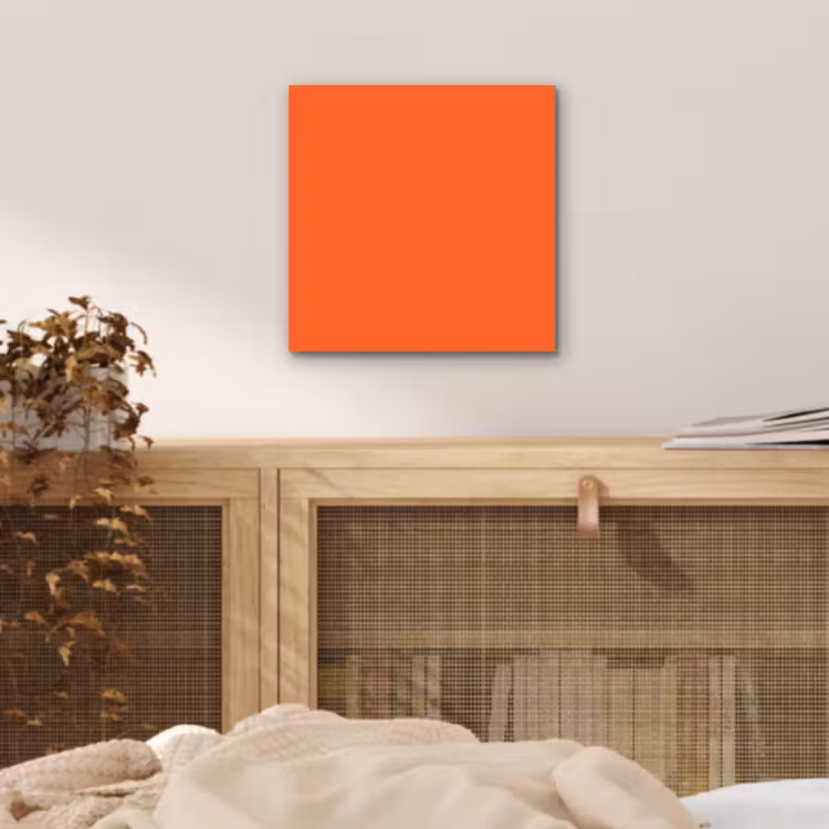 Aluminium schilderij - Vivid - Amber - Oranje — 5