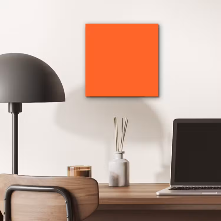 Aluminium schilderij - Vivid - Amber - Oranje — 7
