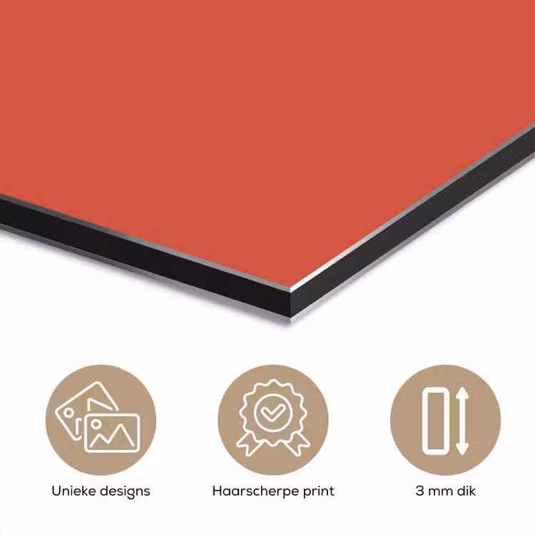 Aluminium schilderij - Brick - Red - Rood — 3