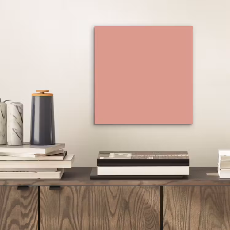 Aluminium schilderij - Muted - Salmon - Koraal — 2