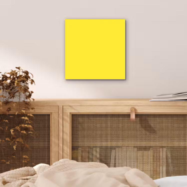 Aluminium schilderij - Soft - Custard - Geel — 5