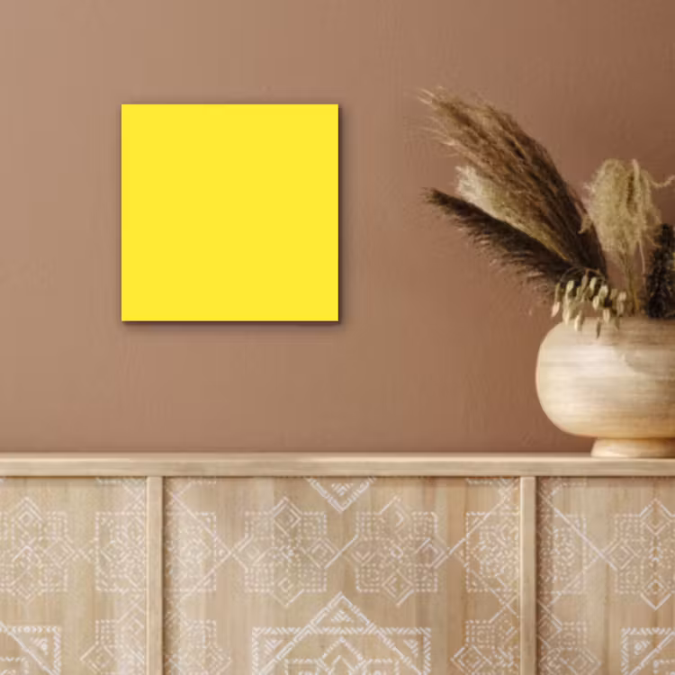 Aluminium schilderij - Soft - Custard - Geel — 6