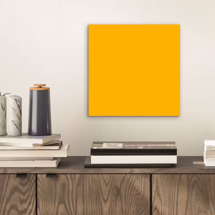 Aluminium schilderij - Vivid - Amber - Geel — 2