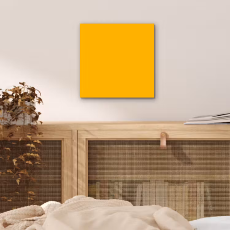 Aluminium schilderij - Vivid - Amber - Geel — 5