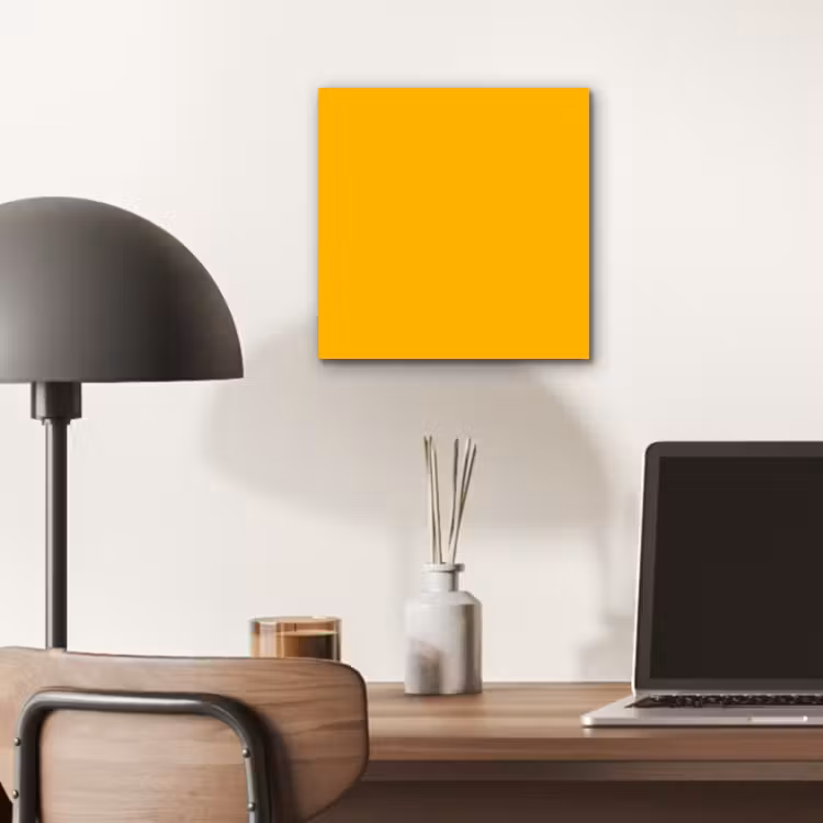 Aluminium schilderij - Vivid - Amber - Geel — 7