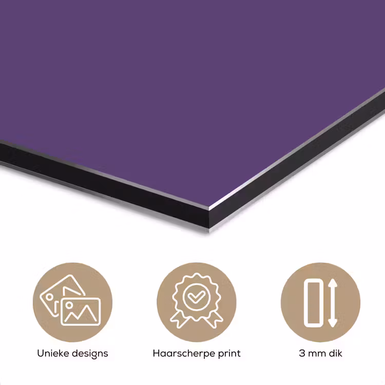 Aluminium schilderij - Deep - Plum - Paars — 3